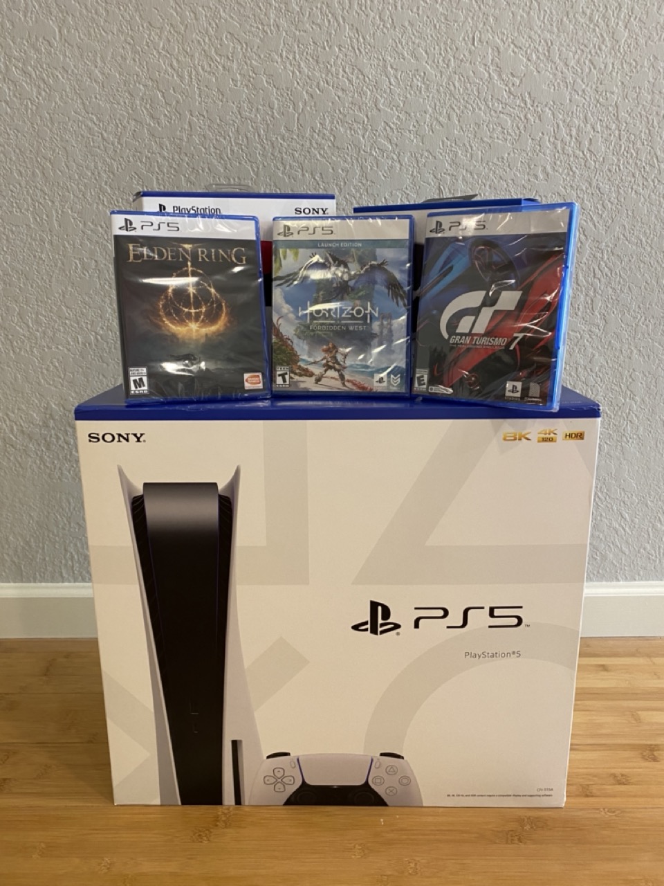 PS5 with games